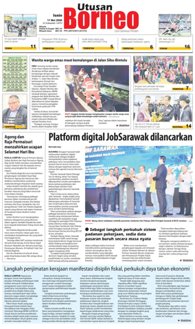 Cover of Utusan Borneo (Sarawak)