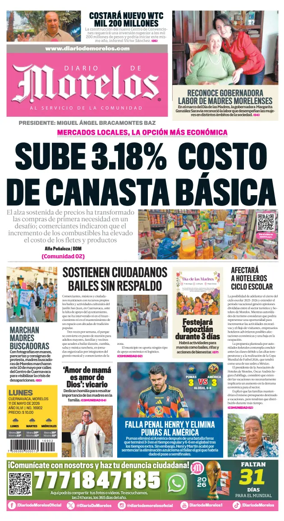 Cover of Diario de Morelos