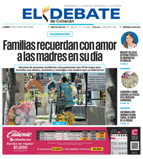 Cover of El Debate de Culiacan