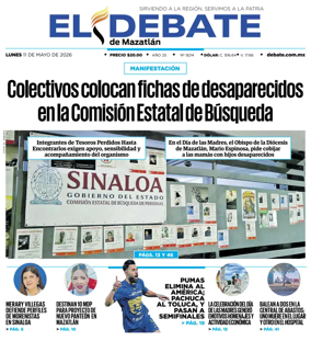 Cover of El Debate de Mazatlan