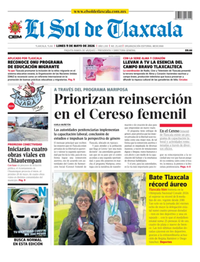 Cover of El Sol de Tlaxcala