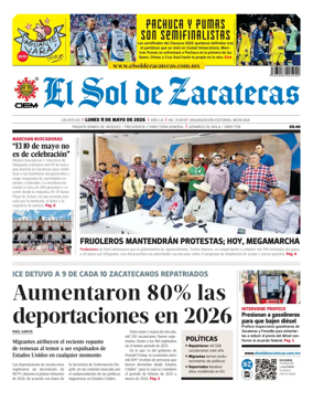 Cover of El Sol de Zacatecas