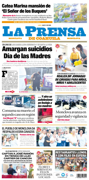 Cover of La Prensa de Coahuila