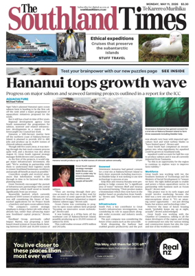 Cover of The Southland Times