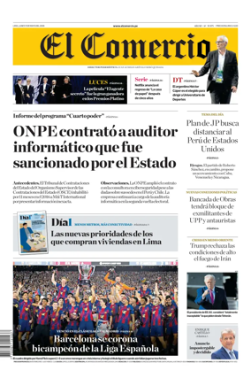 Cover of Diario El Comercio