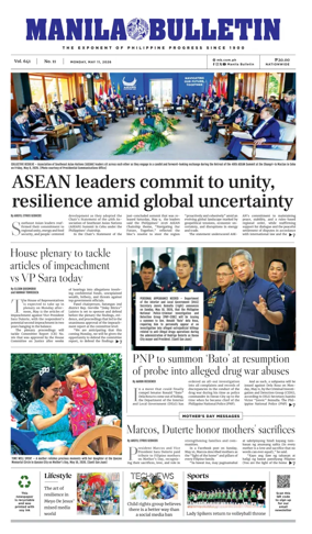 Cover of Manila Bulletin