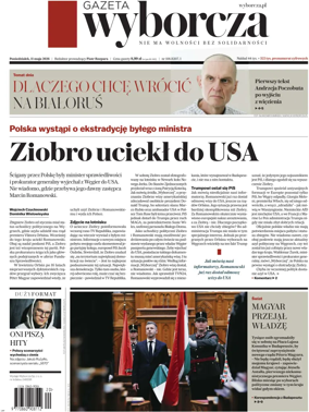 Cover of Gazeta Wyborcza Stoleczna