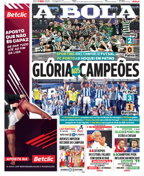 Cover of A BOLA (Portuguese)