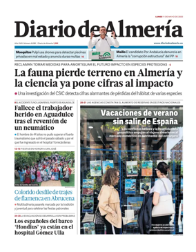 Cover of Diario de Almeria