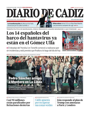 Cover of Diario de Cadiz