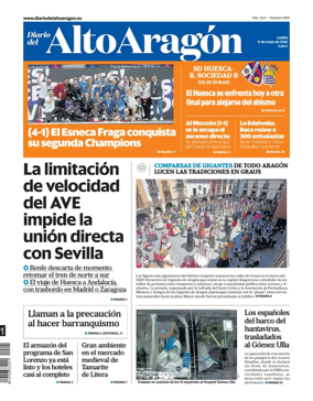 Cover of Diario del Alto Aragon
