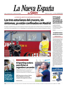 Cover of La Nueva Espana (Gijon)