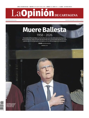 Cover of La Opinion de Murcia (Cartagena)