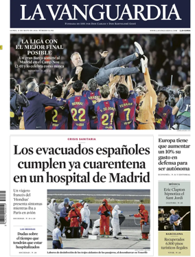 Cover of La Vanguardia (1st Edition)