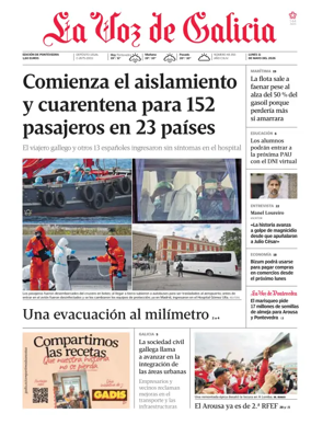 Cover of La Voz de Galicia (Arousa)