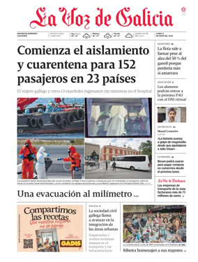 Cover of La Voz de Galicia (Barbanza)