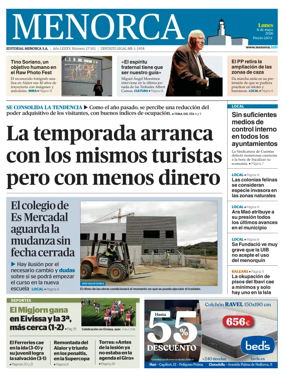 Cover of Menorca Diario Insular