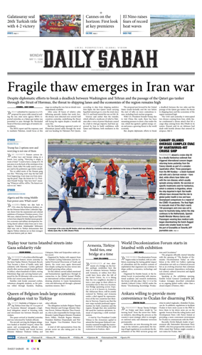 Cover of Daily Sabah (Turkey)