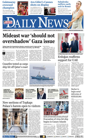 Cover of Hurriyet Daily News & Economic Review