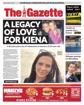 Cover of Blackpool Gazette