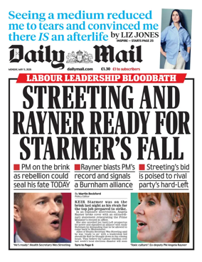 Cover of Daily Mail