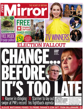Cover of Daily Mirror