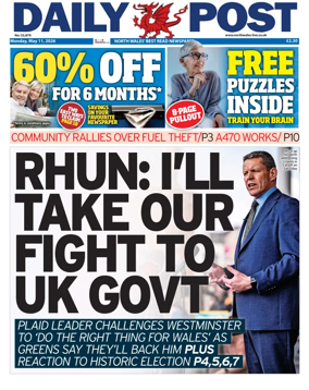 Cover of Daily Post (North Wales)
