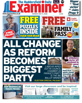 Cover of Huddersfield Daily Examiner