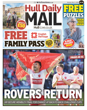 Cover of Hull Daily Mail