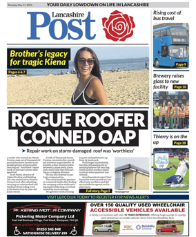 Cover of Lancashire Evening Post