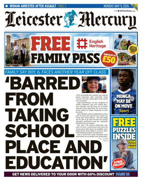 Cover of Leicester Mercury