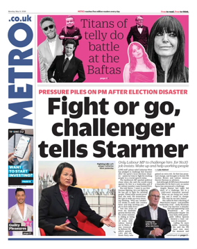 Cover of Metro (UK)