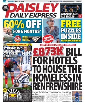 Cover of Paisley Daily Express