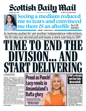 Cover of Scottish Daily Mail