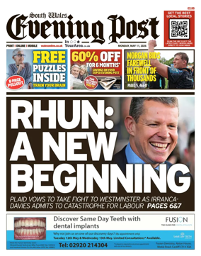 Cover of South Wales Evening Post