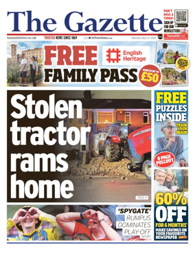 Cover of Teesside Evening Gazette