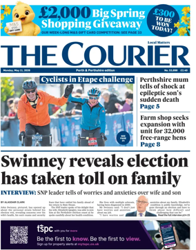 Cover of The Courier & Advertiser (Perth and Perthshire Edition)