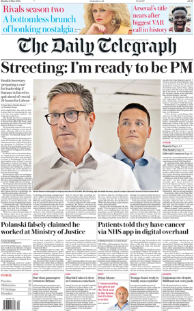 Cover of The Daily Telegraph