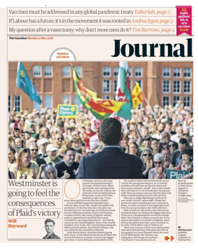 Cover of The Guardian e-paper Journal