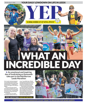 Cover of Yorkshire Evening Post