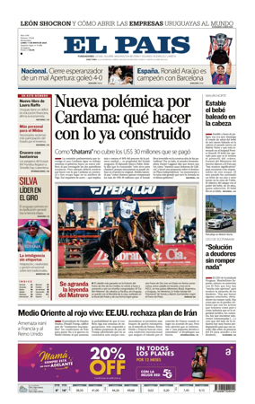 Cover of El Pais (Uruguay)