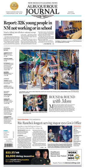 Cover of Albuquerque Journal