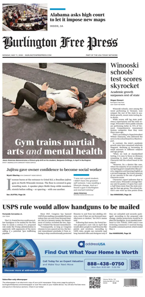Cover of Burlington Free Press