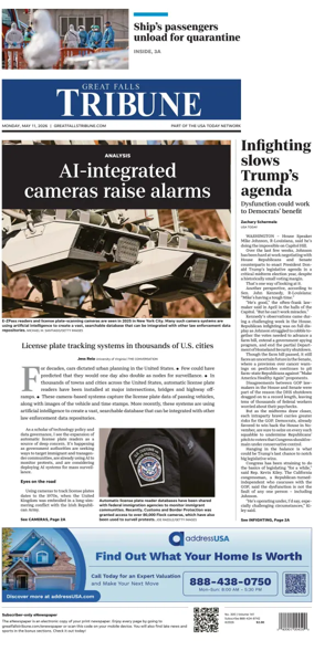 Cover of Great Falls Tribune