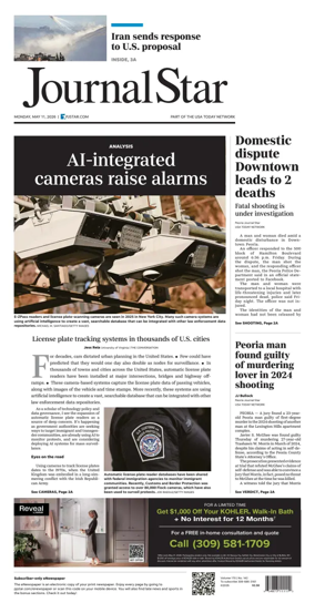 Cover of Journal Star (Peoria)