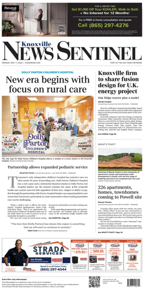 Cover of Knoxville News Sentinel