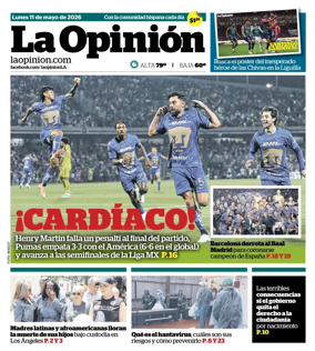 Cover of La Opinion