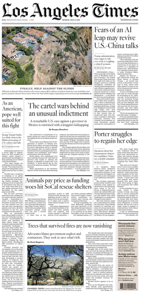 Cover of Los Angeles Times