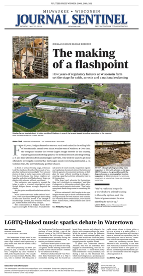 Cover of Milwaukee Journal Sentinel