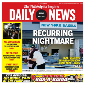 Cover of Philadelphia Daily News